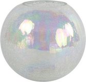 vaas EsmÃ©e 20 x 18 cm glas/parelmoer wit