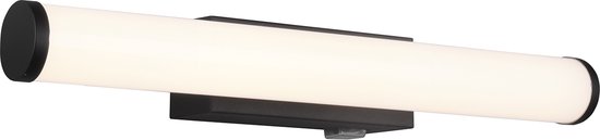 LED Wandlamp - Trion Mitrona - 4.3W - Warm Wit 3000K - Rond - Mat Zwart - Aluminium