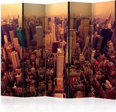 Walljar - Vouwscherm - Bird Eye View Of Manhattan, New York II [Room Dividers]