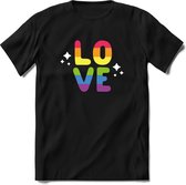 Love | Pride T-Shirt Heren - Dames - Unisex | LHBTI / LGBT / Gay / Homo / Lesbi |Cadeau Shirt | Grappige Love is Love Spreuken - Zinnen - Teksten Maat S