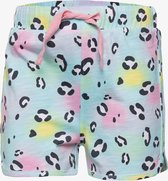 TwoDay meisjes short met luipaardprint - Blauw - Maat 110/116