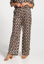 J&JOY - Broek Vrouwen 01 Feira Fan Off White/Black/Golden Oak