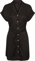 Vero Moda Jurk Vmtara Ss Short Shirt Dress Ga Noos 10264327 Black Dames Maat - S