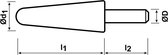 PFERD - Stiftsteen, konisch met radius vorm - KE 1010.3 K46