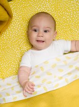 Cottonbaby Verenprint Okergeel 75 x 90 cm Wieglaken 100944VOK