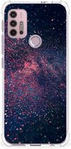 Smartphone hoesje Motorola Moto G30 | G20 | G10 Mobiel Case met transparante rand Stars