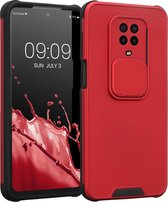 kwmobile telefoonhoesje geschikt voor Xiaomi Redmi Note 9S / 9 Pro / 9 Pro Max - Back cover met camerabescherming - In rood