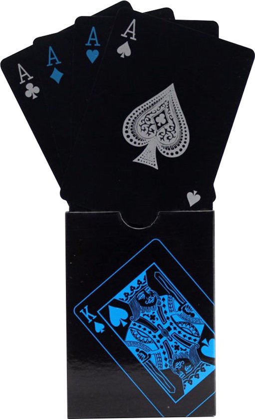 Thumbnail van een extra afbeelding van het spel Peachy Waterproof PVC Speelkaarten 54 stuks Pokerkaarten - Zwart Gladde afwerking