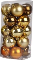 Kerstballen, d 6 cm, goud, 20 stuk/ 1 doos