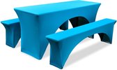 Hoes Turqoise voor Biertafel en banken 180 x 60