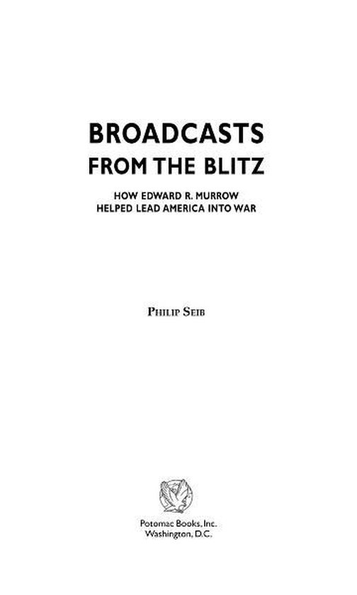 Broadcasts from the Blitz - cover