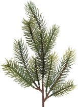 5 stuks Kerststeker kersttak PE l5b11h36 cm groen