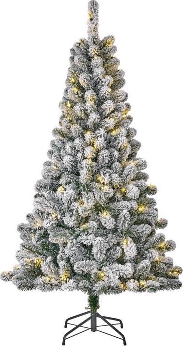 Kerstboom Black Box LED Licht Besneeuwd (155 cm)