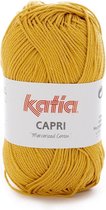 Katia Capri - kleur 144 Mosterdgeel - 50 gr. = 125 m. - 100% katoen