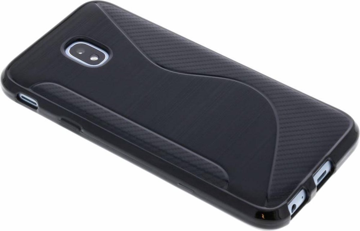 Hoesje Siliconen Geschikt voor Samsung Galaxy J3 (2017) - S-line Backcover - Zwart