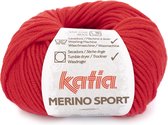Katia - Merino Sport - 4 Rood - 50 gr.