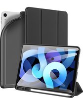 Dux Ducis - Tablethoes geschikt voor Apple iPad Air 11 (2024) / iPad Air 10.9 (2022) - Osom Tri-Fold Book Case met Pencil houder - Zwart