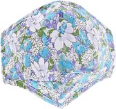 Zac's Alter Ego Masker Baby Blue Floral Mondkapje Blauw