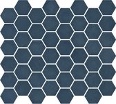 1m² -Mozaiek Valencia Hexagon Blauw Mat 4,3x4,9