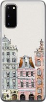 Leuke Telefoonhoesjes - Hoesje geschikt voor Samsung Galaxy S20 - Grachtenpandjes - Soft case - TPU - Print / Illustratie - Multi