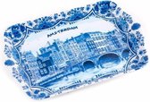 Dienblad Delfts Blauw Amsterdam 21 X 14 Cm - Souvenir