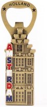Opener Magneet Huis Amsterdam Brons - Souvenir