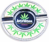 Asbak Klein Rond Wietblad Amsterdam - Souvenir