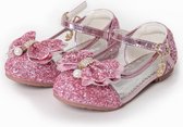 Roze prinsessenschoenen - maat 31 + Toverstaf / Kroon - Voor bij je Frozen Elsa Anna prinsessenjurk