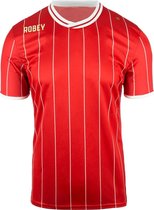 Robey Pinstripe Shirt voetbalshirt korte mouwen (maat S) - Red