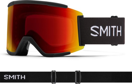 Smith Squad XL Black ChromaPop Sun Red Mirror