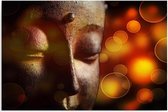 Schilderij - Boeddha in close up