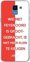 6F hoesje - geschikt voor Samsung Galaxy J6 (2018) -  Transparant TPU Case - Feyenoord - Grootgebracht #ffffff