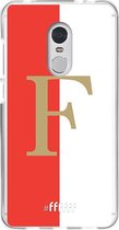 6F hoesje - geschikt voor Xiaomi Redmi 5 -  Transparant TPU Case - Feyenoord - F #ffffff