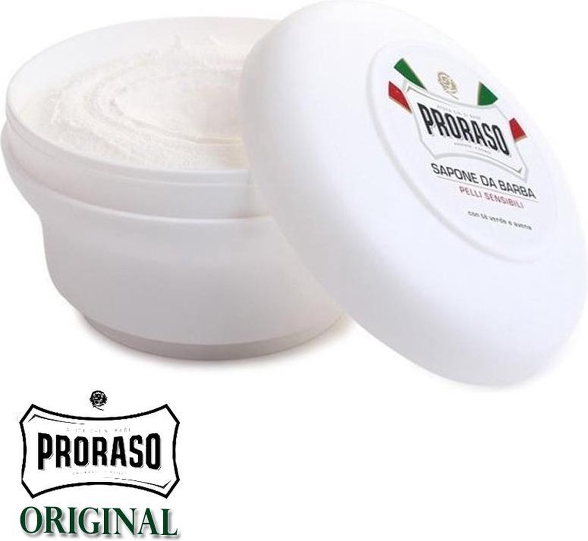 Proraso White shaving soap in a jar 150g