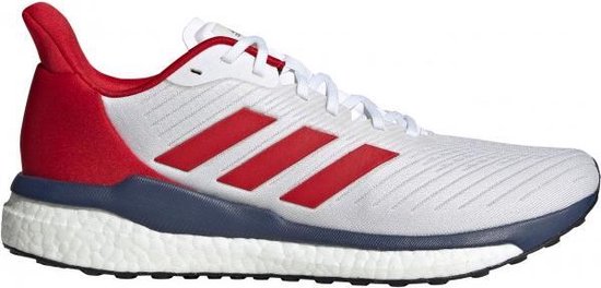 bol.com | adidas Solar Drive 19 Heren - Wit / Rood - maat 43 1/3