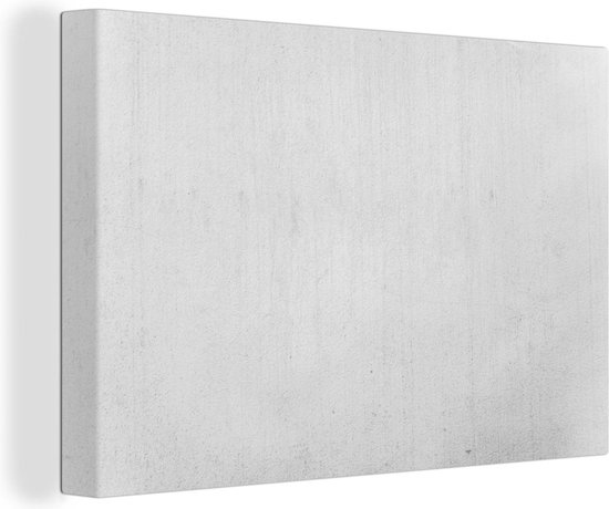 atleet spreker Gezondheid Canvas Schilderijen - Een witte betonnen structuur - 60x40 cm -  Wanddecoratie | bol.com