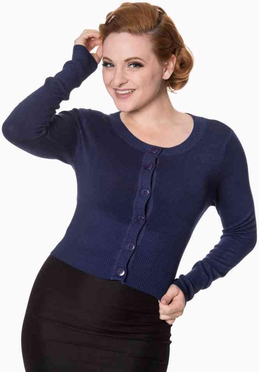 Dancing Days - DOLLY Cardigan - 3XL - Blauw