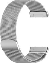 Milanees bandje zilver geschikt voor Fitbit Versa 3 en Fitbit Sense