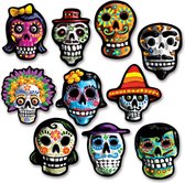 360 DEGREES - Set Dia de Los Muertos versieringen - Decoratie > Tafeldecoratie beeldjes