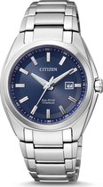 Citizen Super Titanium - Horloge - Titanium - Ø 34 mm - Zilverkleurig / Blauww - Solar uurwerk