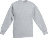 Fruit Of The Loom Kids Unisex Klassieke 80/20 set-in Sweater (2 stuks) (Heather Grijs)