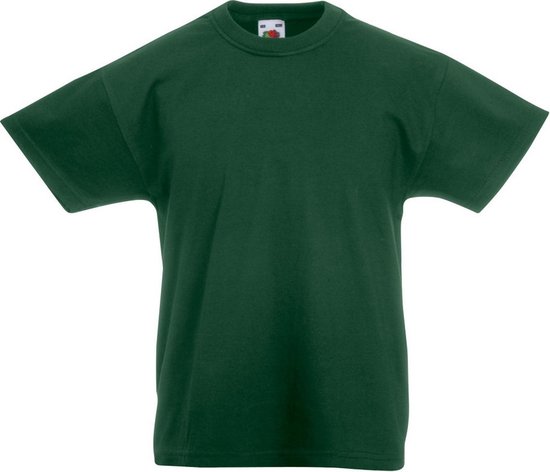 T-shirt à manches courtes Original Fruit Of The Loom pour enfants / enfants (vert bouteille)