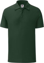 Fruit Of The Loom Heren Tailored Poly / Cotton Piqu poloshirt (Bottle Groen)