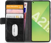 Mobilize - Samsung Galaxy A21s Hoesje - Elite Gelly Wallet Book Case Zwart