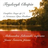 Chopin: Complete Songs Op. 74; Nocturnes Op. Posthum