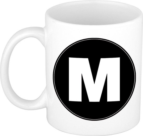 Mok / beker met de letter M voor het maken van een naam / woord -  koffiebeker /... | bol.com