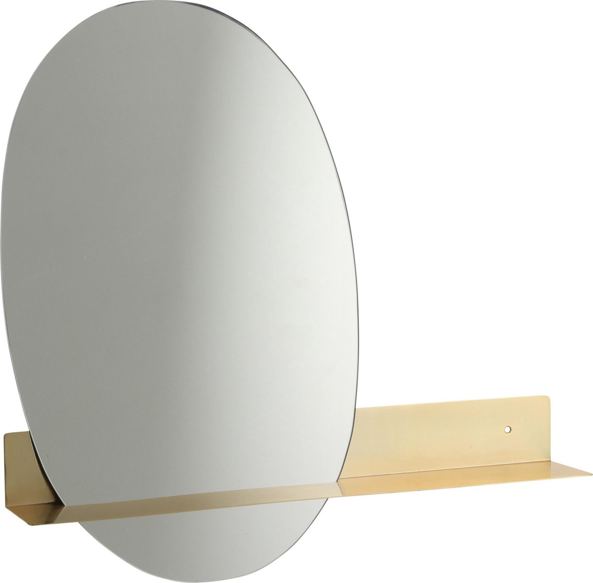 Mica Decorations lausanne spiegel goud maat in cm: 58 x 8 x 57 GOUD