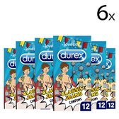 Durex Condooms Classic Jeans Belgische stijl - Condooms met extra glijmiddel - 12 stuks x6