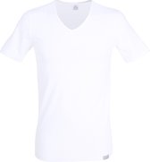 Gotzburg heren T-shirt slim fit V-hals 95/5 (1-pack) - stretch ondershirt - wit - Maat: XL