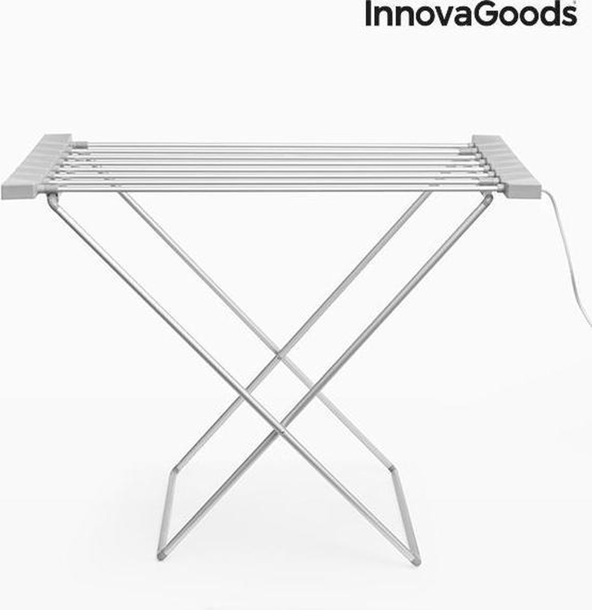 Etendoir à linge pliable électrique - 8 barres - Innovagoods 120 W